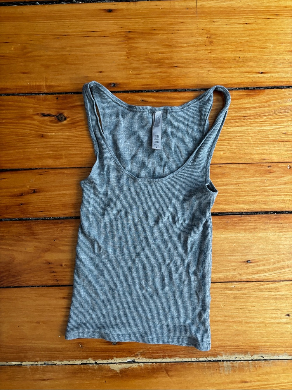 Skims Soft Lounge Tank and Shorts Set in Heather Grey